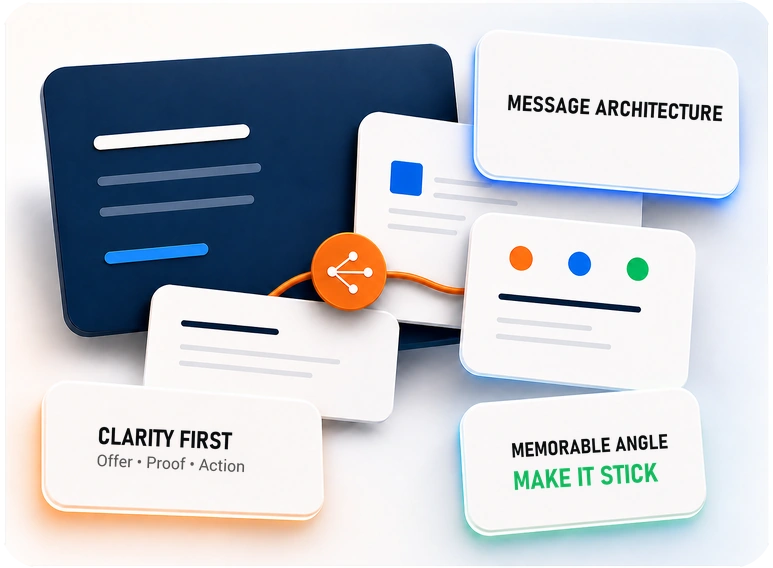 creating strategy copywriting banner